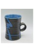 Home Tableware & Barware | Vintage Mismatched Studio Pottery Blue & Black Mugs- Set of 5 - SQ91696