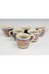Home Tableware & Barware | Vintage Neils Fredricksen California Studio Pottery Marbled Coffee Mugs- Set of 6 - ND13759