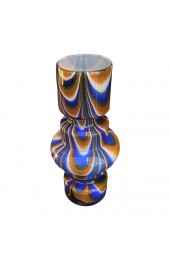 Home Decor | 1970s Carlo Moretti Blue and Rust Murano Glass Vase - OS08031