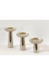 Home Decor | 1970s Chrome Candle Holders- Set of 3 - ZM27738