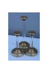 Home Decor | 1980s Lucite and Brass Large Candleholders - GR37920