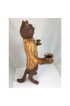 Home Decor | 1990s Folk Art Huebbe Butler Cat Candleholder - CV16190