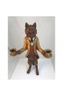 Home Decor | 1990s Folk Art Huebbe Butler Cat Candleholder - CV16190