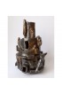 Home Decor | Architectural Peter Voulkos Inspired Brutalist Ceramic Sculpture Vase 'Babel' by Diane Grant - DD07571