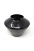 Home Decor | Art Deco Black Amethyst Textured Glass Vase - 1920s - NJ62607