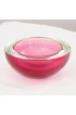 Home Decor | Big Crystal and Ruby Murano Glass Centerpiece Bowl by Mandruzzato Murano - EC12312