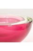 Home Decor | Big Crystal and Ruby Murano Glass Centerpiece Bowl by Mandruzzato Murano - EC12312