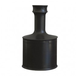 Home Decor | Black Ceramic Bottle Vase by Franco Bucci, Pesaro, 1970s - FP50532