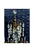 Home Decor | C1820 Antique Russian Neoclassical Ormolu W/ Royal Blue Glass Girandoles/ Candelabra - HD03513