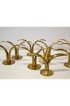 Home Decor | Circa 1950 Grouping of 11 Swedish Ystad Metall Brass Candleholders - MW39049