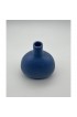 Home Decor | Circa 1970s Mid-century Periwinkle Speckled Ceramic Vase - DM25409