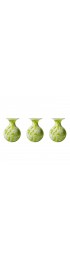 Home Decor | Hand Blown Bud Vases, Lime Green Mix - Set of 3 - CV09279
