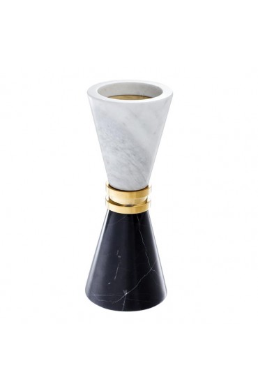 Home Decor | Marble Hourglass Candle Holder | Eichholtz Diabolo - QN95000