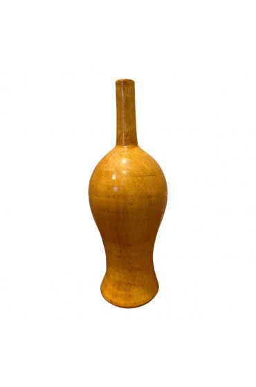 Home Decor | Mathews and Company Rustic Yellow Vase - MG46777