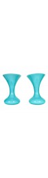 Home Decor | Mid Century Modern Art Deco Murano Glass Vases - a Pair - IR69854