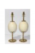 Home Decor | Mid-Century Tony Duquette Style Candle Holders Ostrich Egg and Brass - a Pair Candleholder Candlestick - CO96108
