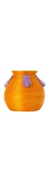 Home Decor | Mini Fanned Out Sisal Vase Bulbous Mango - MD80758