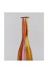 Home Decor | Murano Bottle / Vase in Mouth Blown Art Glass With Polychrome Striped Design, 1960s - ER52011