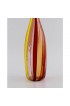 Home Decor | Murano Bottle / Vase in Mouth Blown Art Glass With Polychrome Striped Design, 1960s - ER52011