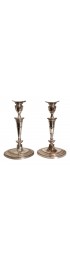 Home Decor | Neoclassical English Candlesticks Barker Ellis Silver Co - a Pair - GM09240