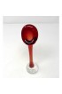Home Decor | Red Glass Bone Stem Vase by Aseda Glasbruk (Sweden) - MI47973