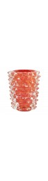 Home Decor | Rostrato Murano Glass Vase in Coral Pink by Ercole Barovier for Barovier & Toso - JI42465