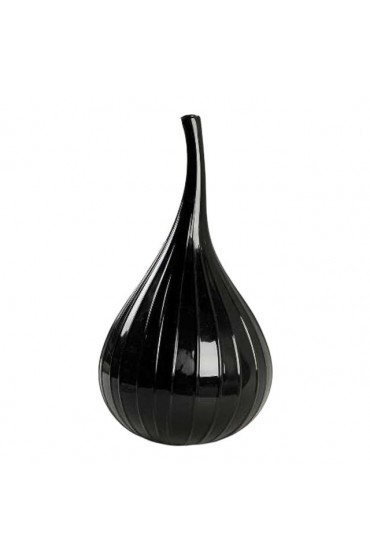 Home Decor | Salviati Murano Glass Sculpture, Drops Collection Black Polished - FP56222