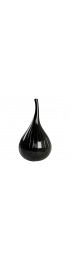 Home Decor | Salviati Murano Glass Sculpture, Drops Collection Black Polished - FP56222