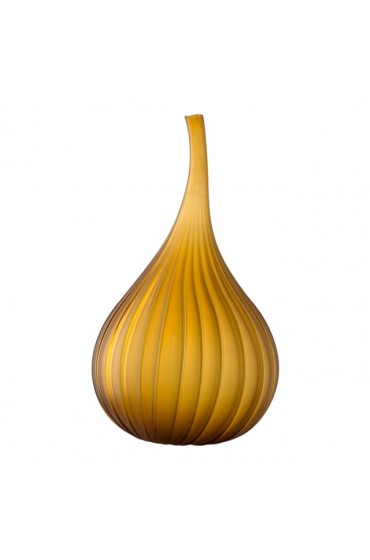 Home Decor | Salviati Murano Glass Vase, Drops Collections Satin Amber - UF52168
