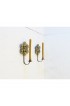 Home Decor | Scandinavian Modern Swedish Brass Wall Candle Sconces, Pair - TJ98731