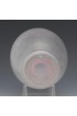 Home Decor | Signed Steuben Ver-De-Soie Threaded Art Glass Vase, Iridescent Opaque Body, Pink/Red Threading. Ground Pontil, Acid Stamped Steuben Fleur De Lis - TK39635