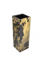 Home Decor | Spritely Home Tall Flower Vase, Black & Gold Marble - MO45641