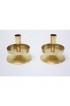 Home Decor | Tommi Parzinger Vintage Brass 'Saucer' Candlesticks - A Pair - EE39635