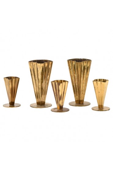 Home Decor | Vases by Gunnar Ander for Ystad Metall, Sweden, Set of 5 - BG86353