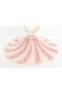 Home Decor | Venetian Pink White with Figural Swan Candlesticks, Latticino Swirls - A Pair - QR19657