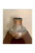 Home Decor | Vintage Copper and Silver Finish Studio Ceramic Vase, Signed - IY94630