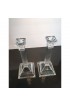 Home Decor | Vintage Crystal Art Deco Candle Holders- a Pair - ZH86970