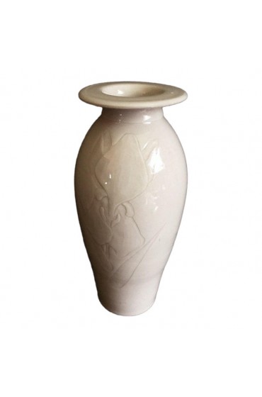Home Decor | Vintage White Stoneware Vase - PH17593