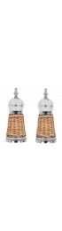 Home Tableware & Barware | Basketweave Salt and Pepper Shaker - a Pair - FG19141