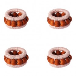 Home Tableware & Barware | Berry Napkin Rings Blush & Ginger - Set of 4 - SE46717
