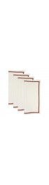 Home Tableware & Barware | Chouchou Touch White Linen Napkins With French Borders - Set of 4 - NF30540