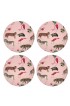 Home Tableware & Barware | Exotix Flamingo, 16 Round Pebble Placemats, Set of 4 - ZV37343