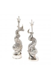Home Tableware & Barware | Handcrafted Sterling Silver Dolphin Salt Shaker & Pepper Mill Signed Missiaglia - A Pair - HB64334