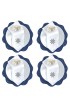 Home Tableware & Barware | Liberty of London Blue Scalloped Placemats and Snowflake Dinner Napkins - Service for 4 - YF39947