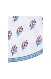 Home Tableware & Barware | Nargis Orange & Blue Round Tablecloth, 90-Inch - GM88211