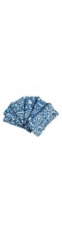 Home Tableware & Barware | Printed Cornflower Blue Napkins- Set of 6 - YX84133