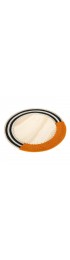 Home Tableware & Barware | Round Stripe Charger Mango/cream & Black - LE27969