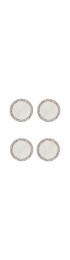 Home Tableware & Barware | Splatter White with Beads Placemats - Set of 4 - NG48929