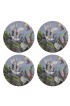 Home Tableware & Barware | Summer Palace Pink Gray, 16 Round Pebble Placemats, Set of 4 - ZY20905
