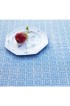 Home Tableware & Barware | ZdG Jacquard Etoile Tablecloth, Bleu Egyptien - 180 cm x 280 cm - TR73933